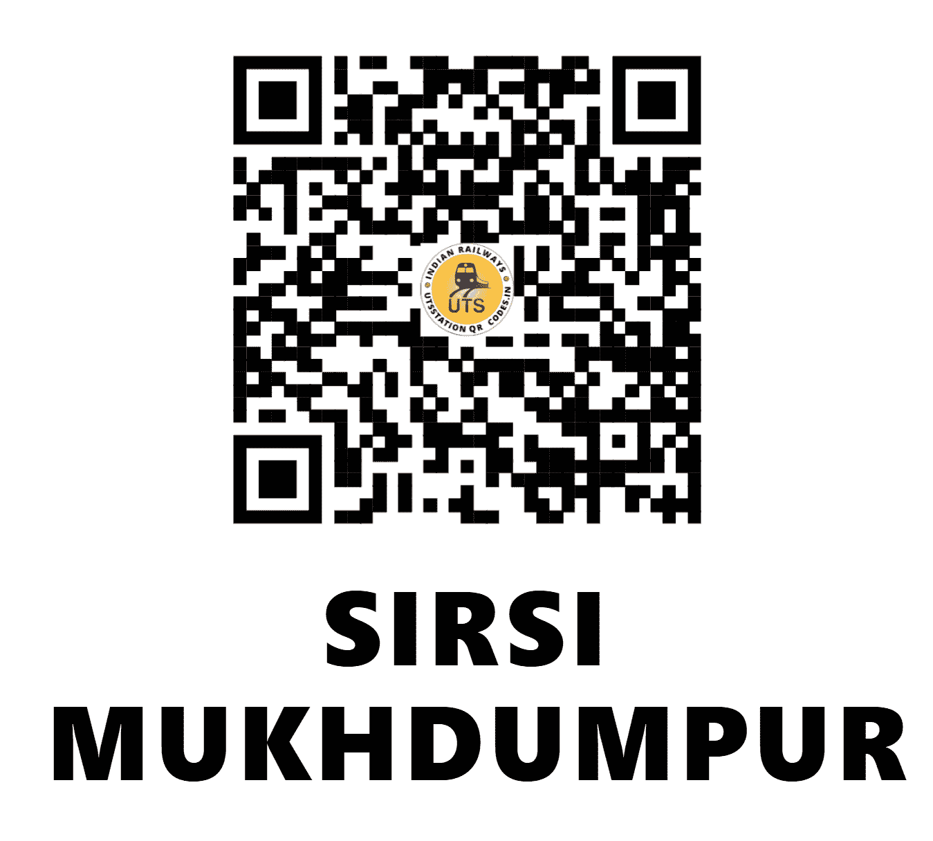 UTS QR Code for SIRSI MUKHDUMPUR - SRMP (NR - UTTAR PRADESH)